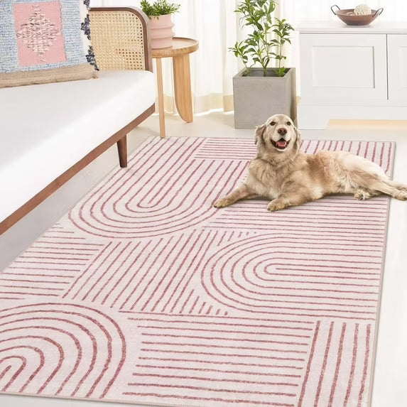 Moynesa Abstract Area Rugs for Living Room, Ultra-Thin Soft Washable Rug Non-Slip Modern Bedroom Rug Indoor Large Throw Carpet for Dining Room Office Dorm Playroom