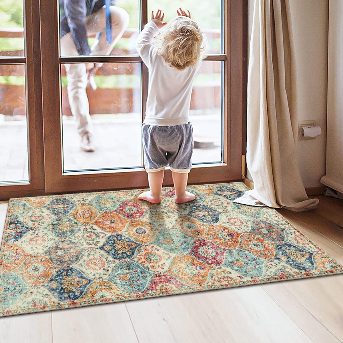 RUG ROBOT Moroccan Trellis Cream/Multi Carpets