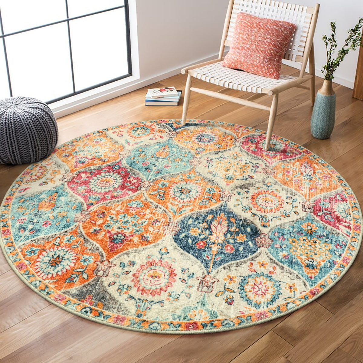 RUG ROBOT Moroccan Trellis Cream/Multi Carpets
